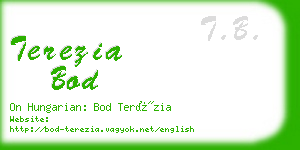 terezia bod business card